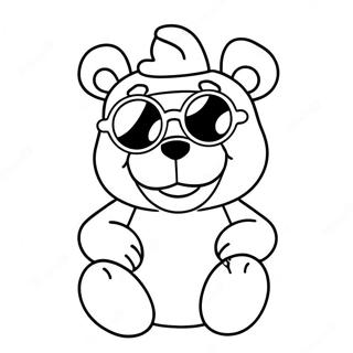 Stoner Care Bear With Sunglasses Coloring Page 36512-29363