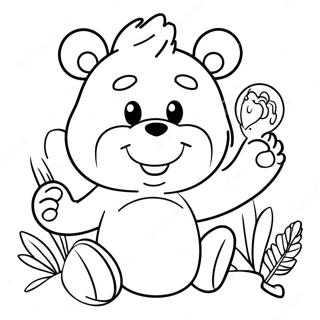 Chill Stoner Care Bear Coloring Page 36513-29365