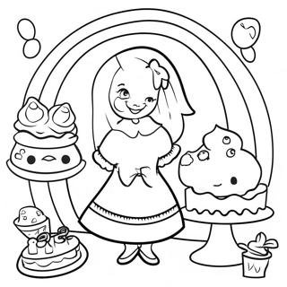 Alice In Wonderland Bakery Coloring Pages