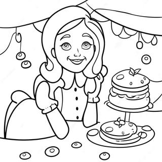 Alice In Wonderland Bakery Coloring Page 36522-29372