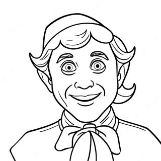 Cheerful Buddy The Elf Coloring Page 36553-29394