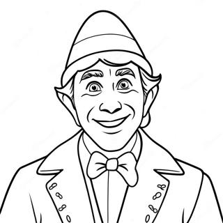 Cheerful Buddy The Elf Coloring Page 36553-29396