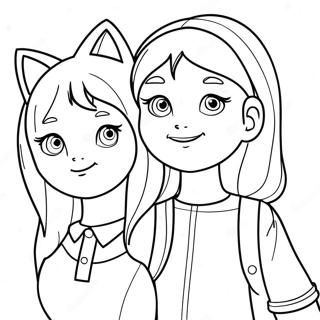 Sam And Cat Coloring Page 36562-29406