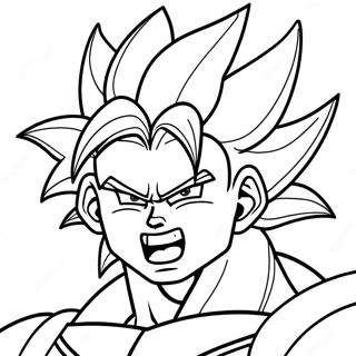 Super Saiyan 4 Transformation Coloring Page 36573-29418