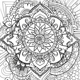 Healing Mandala Coloring Page 36582-29414