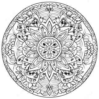 Healing Mandala Coloring Page 36582-29415