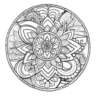 Healing Mandala Coloring Page 36582-29416