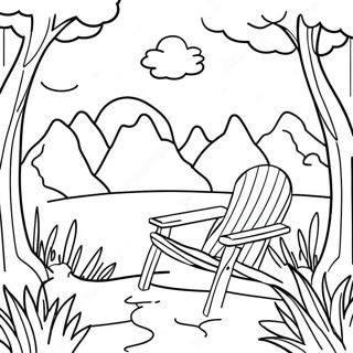 Relaxing Nature Scene Healing Coloring Page 36583-29428