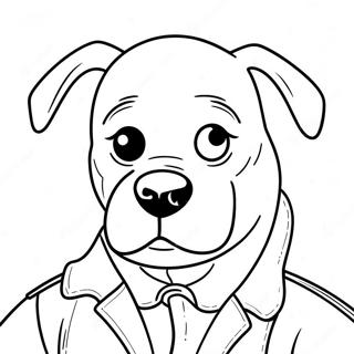 Dog Man Coloring Page 36612-29443