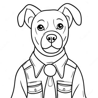 Dog Man Coloring Page 36612-29444