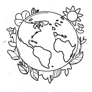 Earth Day Coloring Page For Preschoolers 3661-3016