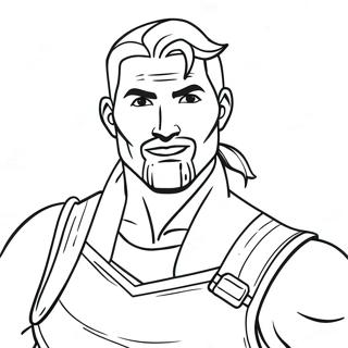 Fortnite Midas Coloring Pages