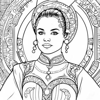 Padme Amidala Coloring Page 36632-29463