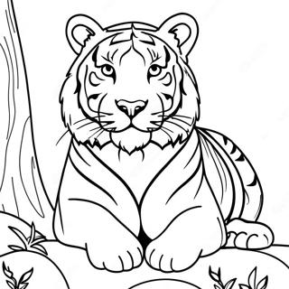 White Tiger Coloring Page 36652-29475