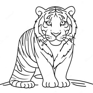 White Tiger Coloring Page 36652-29476