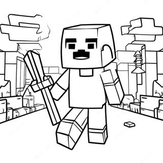 Minecraft Villager Coloring Page 36662-29486