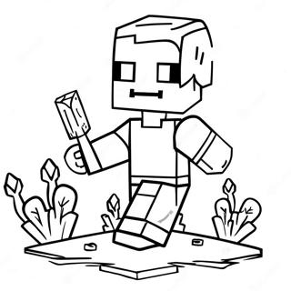 Minecraft Villager Coloring Page 36662-29488