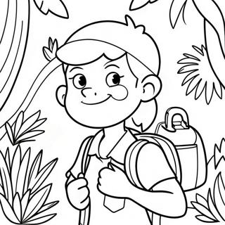 Eliza Thornberry Exploring The Jungle Coloring Page 36683-29500