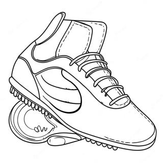 Soccer Shoe Coloring Pages