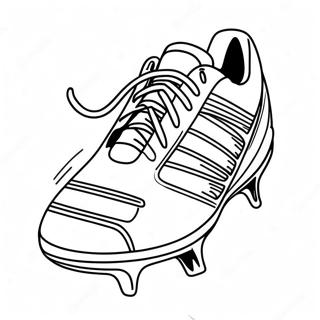 Colorful Soccer Shoe With Laces Coloring Page 36693-29510