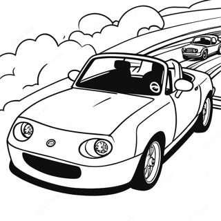 Miata Sports Car Coloring Page 36702-29520