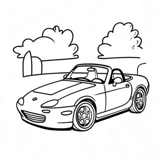 Miata Coloring Pages