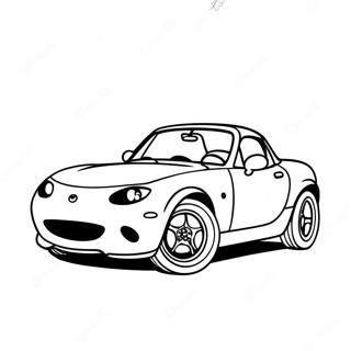 Mazda Miata In A Race Coloring Page 36703-29516