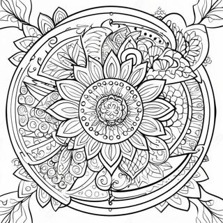 Abstract Relaxation For Adults Coloring Pages