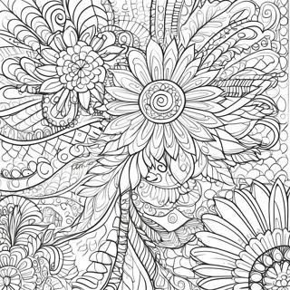 Intricate Abstract Patterns Coloring Page 36733-29542