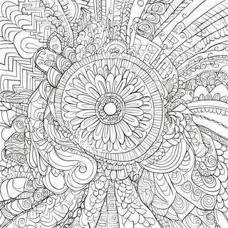 Intricate Abstract Patterns Coloring Page 36733-29544