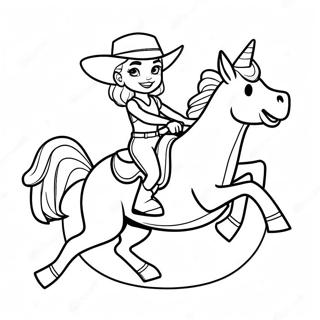 Jessie Riding Bullseye Coloring Page 36743-29550