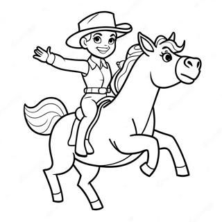 Jessie Riding Bullseye Coloring Page 36743-29551