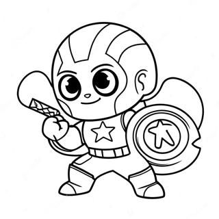 Baby Marvel Cute Chibi Avengers Coloring Pages