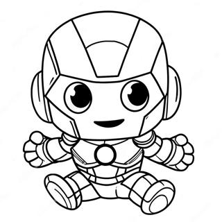 Adorable Baby Marvel Chibi Iron Man Coloring Page 36763-29569