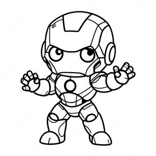 Adorable Baby Marvel Chibi Iron Man Coloring Page 36763-29570