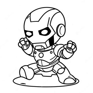 Adorable Baby Marvel Chibi Iron Man Coloring Page 36763-29571