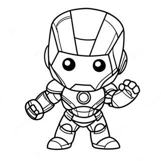 Adorable Baby Marvel Chibi Iron Man Coloring Page 36763-29572