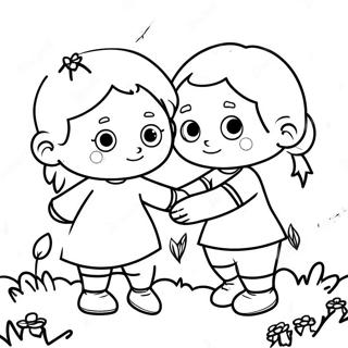 Brother And Sister Coloring Pages