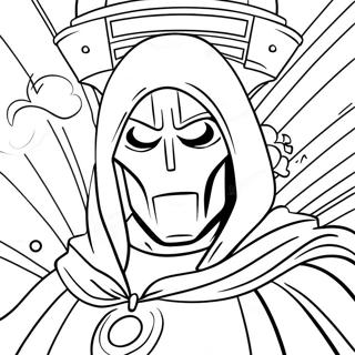 Dr Doom Villain Coloring Page 36792-29587