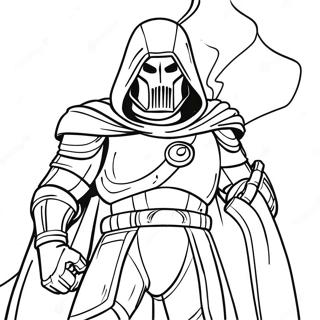 Dr Doom In Battle Armor Coloring Page 36793-29591