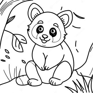 Red Panda Coloring Pages