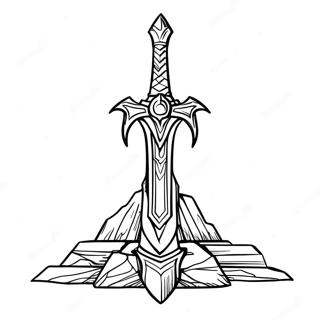 Master Sword Coloring Pages