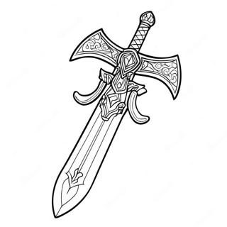 Master Sword Coloring Page 36842-29627