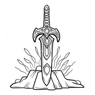 Master Sword Coloring Page 36842-29628