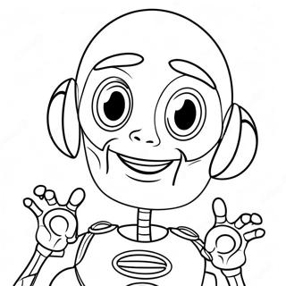 Megamind With Brainbots Coloring Page 36853-29637