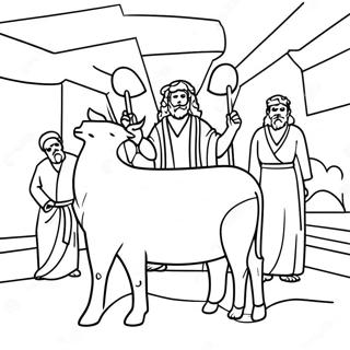 Leviticus Animal Sacrifice Coloring Page 36873-29657