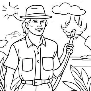 Adventurous Missionary Coloring Page 36883-29661