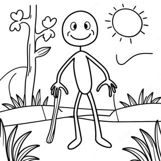 Stick Man Coloring Page 36912-29678