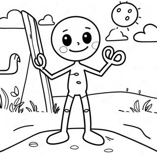 Stick Man Coloring Page 36912-29679