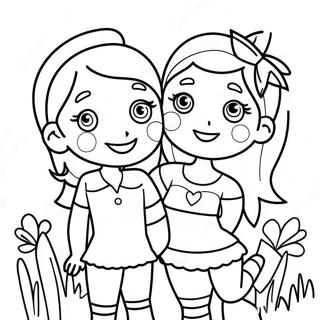 Bffs Having Fun Coloring Page 36932-29694